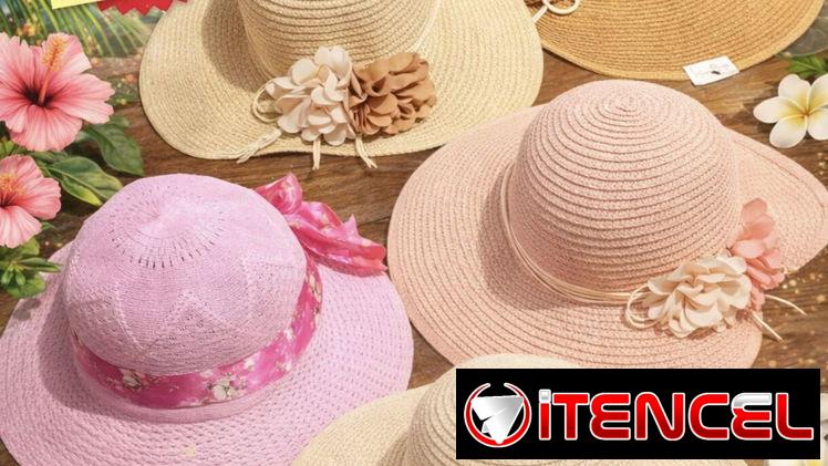 Sombrero con flores