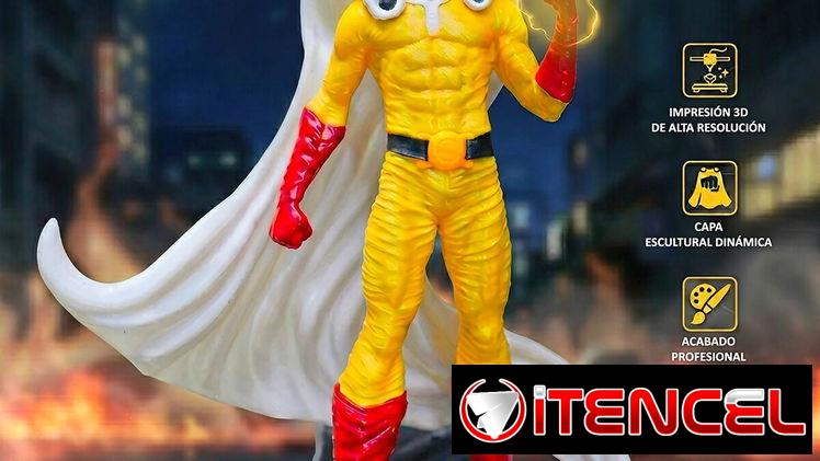 Figura impresa en 3D de Saitama – One Punch Man /19610 CUP