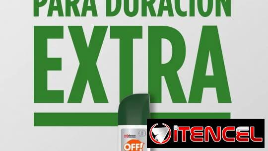 Repelente Marca OFF, efectividad al 100 %, dura 12 Horas!!!