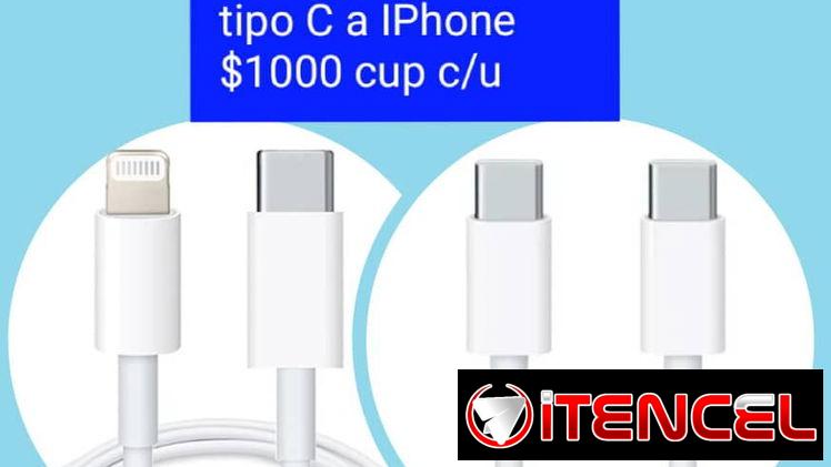 Cable Tipo C a Tipo C, Tipos C a IPhone