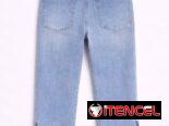 Jeans pescadores con abertura lateral