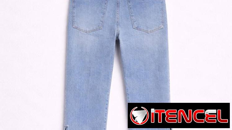 Jeans pescadores con abertura lateral