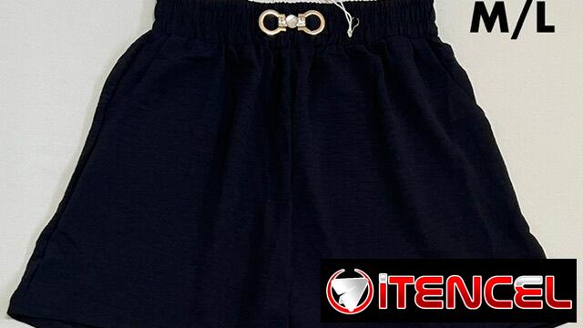 Shorts de tela de mujer