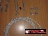 Cable de Acero Galvanizado con Tensor Regulable de Alta Firmeza Calidad Real VPT#-0432
