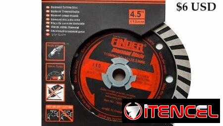 DISCO DE CORTE TURBO, ENTREGA DE FACTURA. VARIEDAD DE ARTÍCULOS DE FERRETERÍA, ÚTILES DEL HOGAR, ELECTRODOMÉSTICOS, ETC