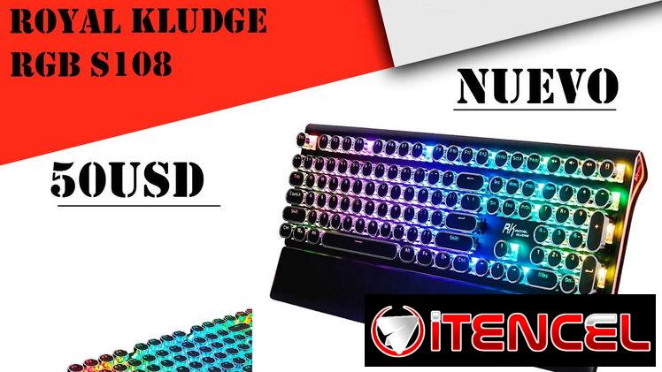 Teclado Mecanico Gaming Retro Royal Kludge RGB S108 “Nuevo Sellado”