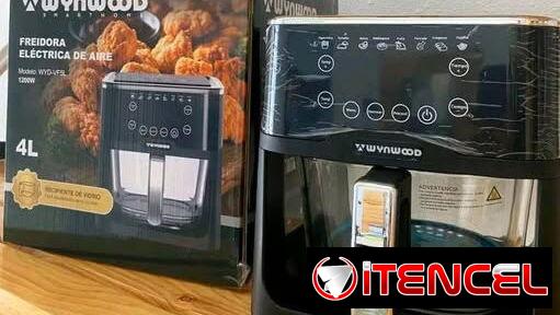 Freidora Eléctrica Inteligente Wynwood Vega Panel Táctil – 1200W, Color Negra Precio 85 USD Transporte Incluido