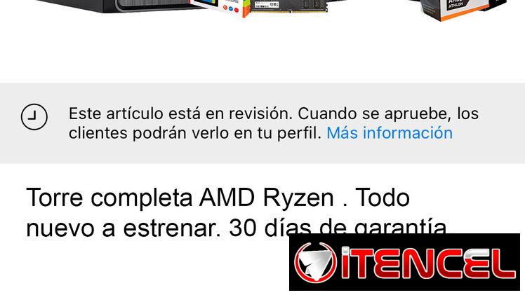 🔰Torres completas AMD Ryzen. Todo nuevo en caja, las estrena usted. Garantía 30 días.