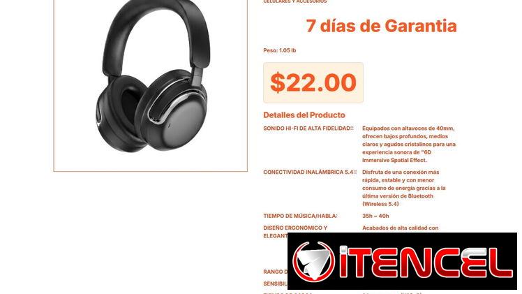 M15 Wireless: Audífonos de Diadema con Carga de 2 Horas por $22 VPT#-0029