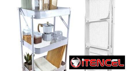 🛒 Carrito Organizador Plegable con Ruedas. Diseño práctico, hermoso y funcional. Escríbeme al WhatsApp 56249037