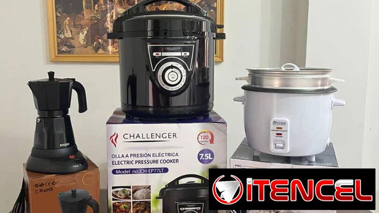 Reina, arrocera, tostadora, cafetera eléctrica