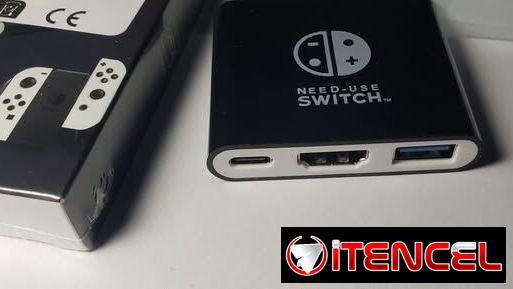 Adaptador con salida hdmi a TV, para Nintendo Switch