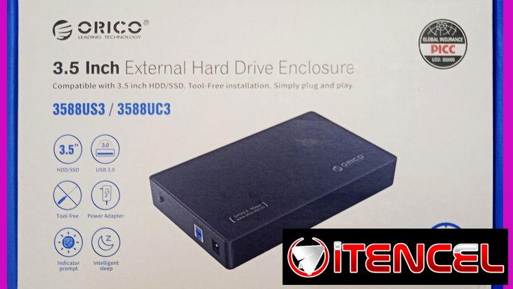Caja de Almacenamiento de Disco Duro Orico 3588US3 USB 3.0 ▌Para discos SSD de 2,5″ y HDD de 3,5″