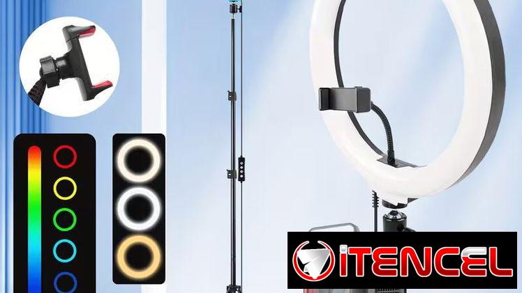 ☎️53544655 🛵 Entrega Disponible ⭐Aro de Luz LED RGB 12” con Trípode 63” y Soporte para Teléfono ⭐