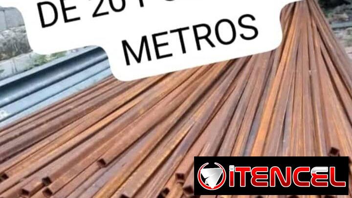 Tubos de hierros y Galvanizados de barias medida perefiles de 20×20 y 30×30 y Rollos de cerca perles