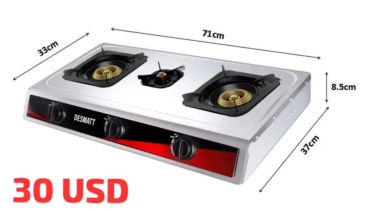 COCINA DE GAS ACWRO INOX 3 hornillas