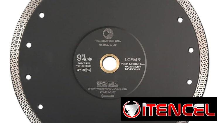 Disco de corte diamantado de 9″/230 mm para Porcelanato
