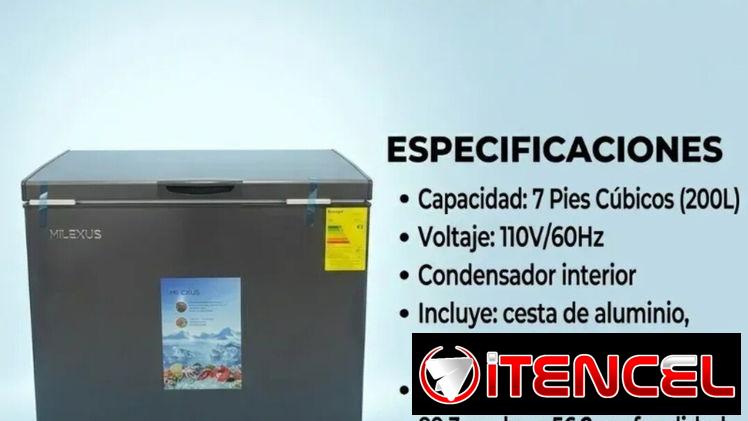 *Nevera Milexus de 7 pies³ de 200L* *Sin 🔑*  – Precio 260 USD  Garantía 1 mes