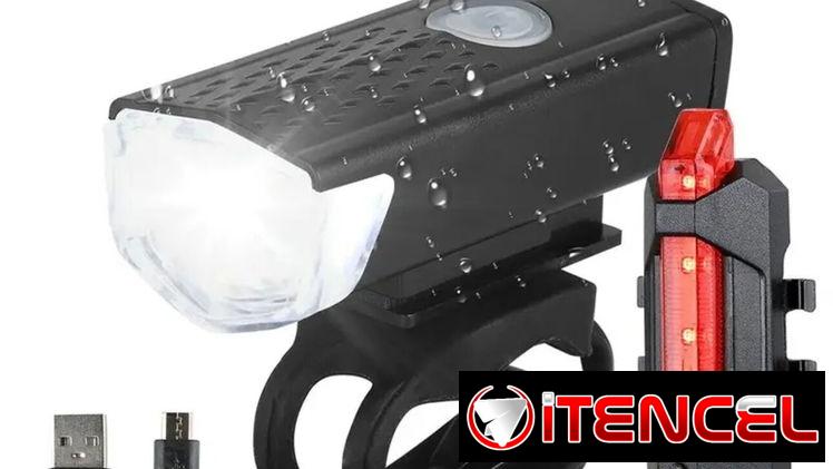 Luces de bicicletas y bicimoto delanteras y traseras carga usb