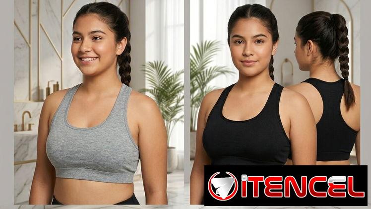 Top Deportivo Juvenil “Active Comfort” (Gris y Negro) Talla XL juvenil/ S Adulto 5