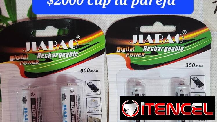 Pilas recargables AA y AAA, 2000 CUP la pareja