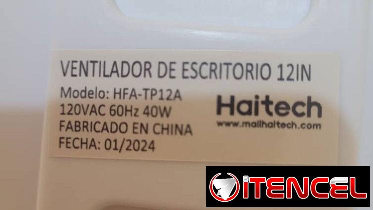 !!! Ventiladores  de mesa Marca Haitech. 12 pulgadas = 30cms  Nuevos con propiedad y garantía!!!!