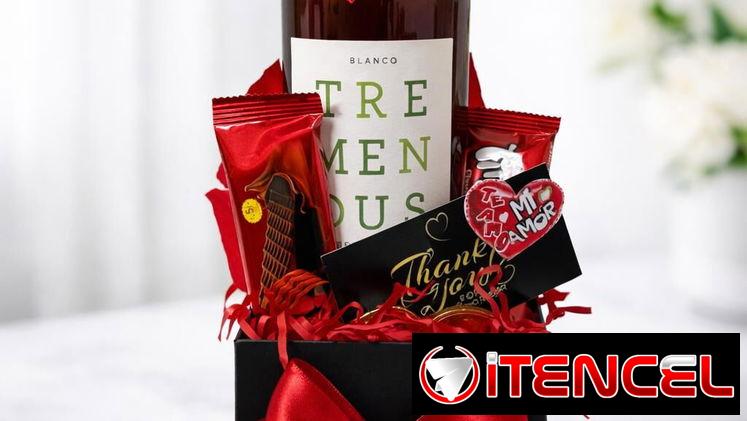 🍷💝 Arreglos con vino y dulces – Elegancia en cada detalle