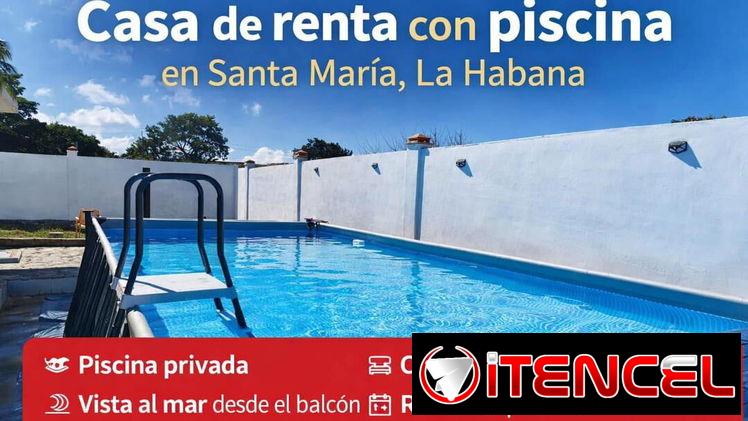 🌊 Casa de renta con piscina en playa Santa María, La Habana