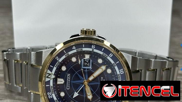 58049738 , CITIZEN ECODRIVE ENDEAVOR PARA HOMBRE (BJ7144-52L) DE 44MM , CRISTAL DE ZAFIRO , 2 TONOS , NUEVO A ESTRENAR