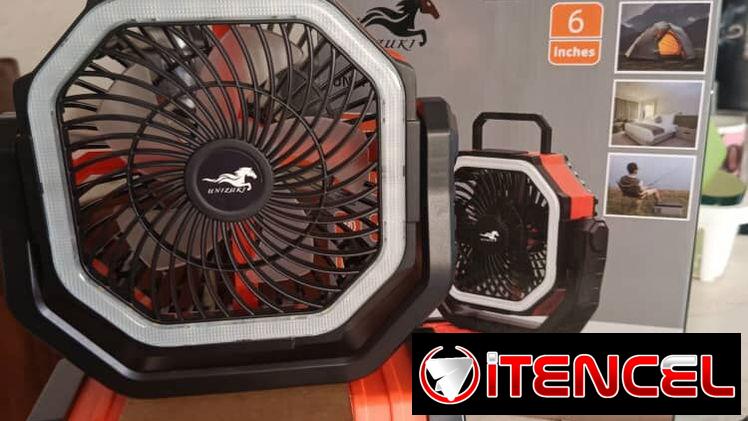 Ventiladores recargables con mensajería incluida