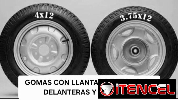 Gomas con llantas para Triciclos.