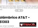 Inalámbrico AT&T – EL51303. Incluye 3 bases y 3 auriculares. Nuevos