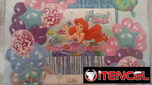 Set decorativo 100 pcs Sirenita M5