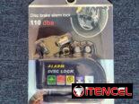 Candado de disco de freno con alarma para moto