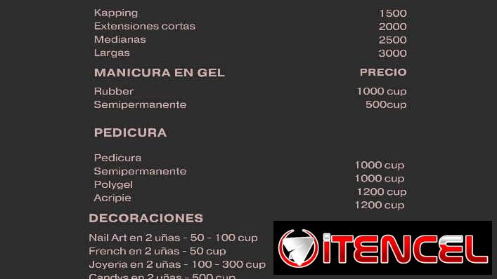 Servicios de manicura y pedicura
