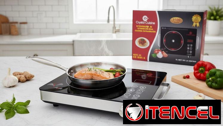 cocina infrarroja 3500watt, nueva en su nylon al vacio de la tienda