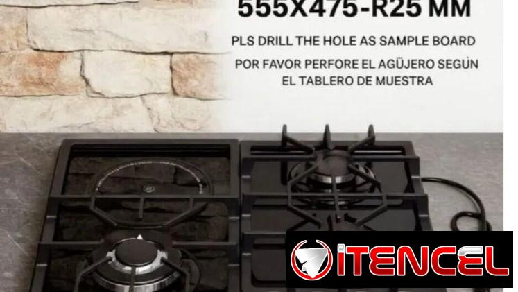 Cocina empotrable 3Q Gas y 1Q infrarrojo Milexus