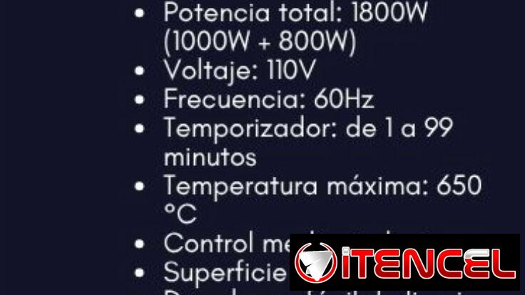 Cocina doble infrarroja Milexus