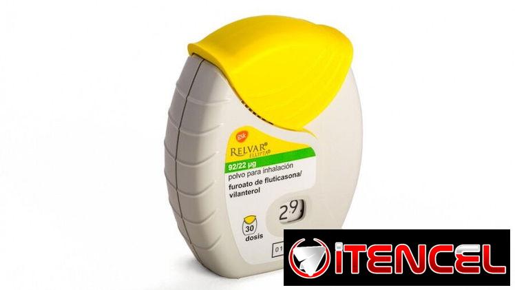 Relvar Ellipta- Polvo para Inhalación ( Furoato de Fluticasona/vilanterol)