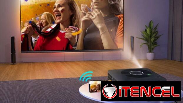 Proyector VANKYO 4K con WIFI lee todos los formatos de video, musica y fotos pantalla de 200 pulgadas