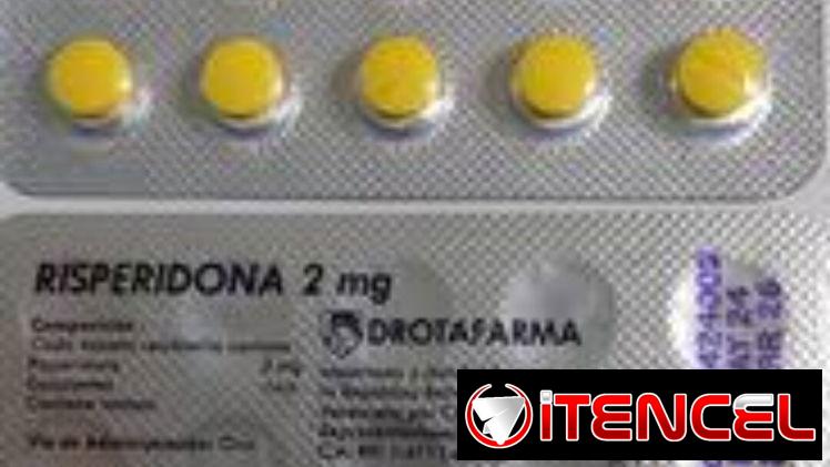 Venta de Risperidona. Blíster de 10 tabletas de 2 MG en 2500 pesos