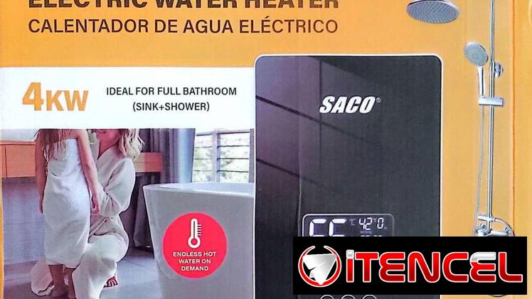 Calentador de agua eléctrico con ducha incluida