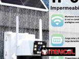Cámara de seguridad solar/2 lentes 10 MPX/ Wifi/exterior e interior