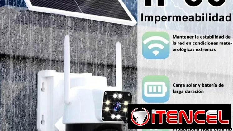 Cámara de vigilancia Solar Wifi 2 lentes a 10Mpx