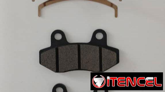 Pastillas de Freno + soporte separador para motos, bicimotos,  triciclos.