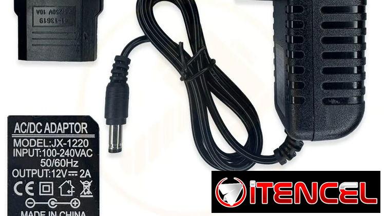 Cargador 12V 2A para Cámaras IP, PoE y WiFi – Entrada AC 110-240V 15$