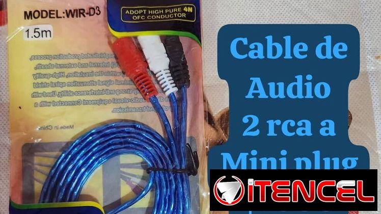 Cable de audio 2 RCA a mini plug en venta