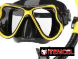Kit de careta y snorkel/ visores de cristal templado