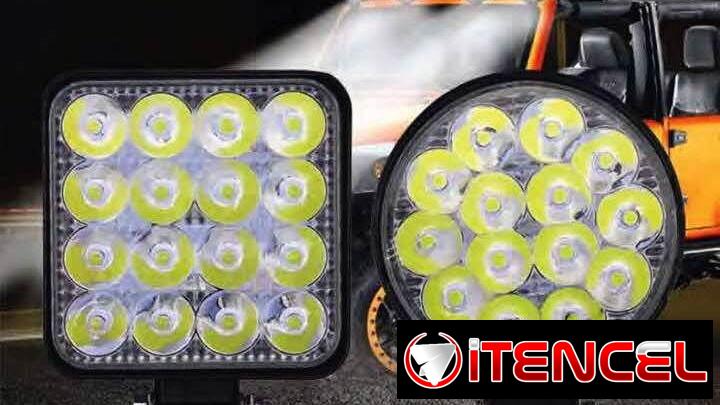 Potentes neblineros redondos o cuadrados para motos, autos o camiones. También accesorios para motos y bicicletas.