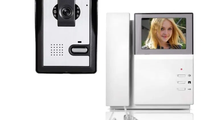Sistema de Videoportero con Monitor LCD 4.3” y Cámara Exterior con Visión Nocturna. AMOCAM